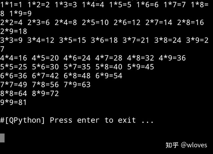 乘法python_python99乘法表代码_乘法表的python代码