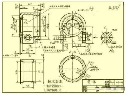 端盖零件图_端盖零件图制图作业_端盖零件图三视图